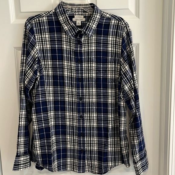 L.L. Bean Plaid Flannel Shirt - Picture 1 of 9